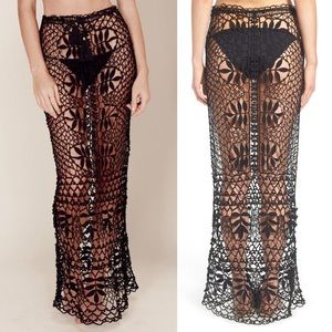 NWT✨For Love And Lemons St. Tropez Crochet Skirt